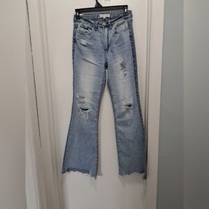 Distressed Light Blue Women's Jeans